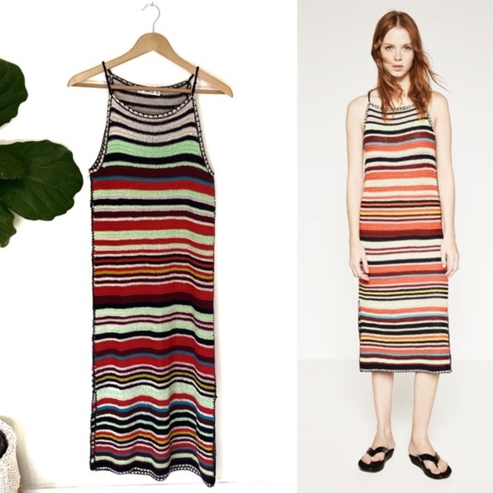 ZARA Crochet Midi Dress